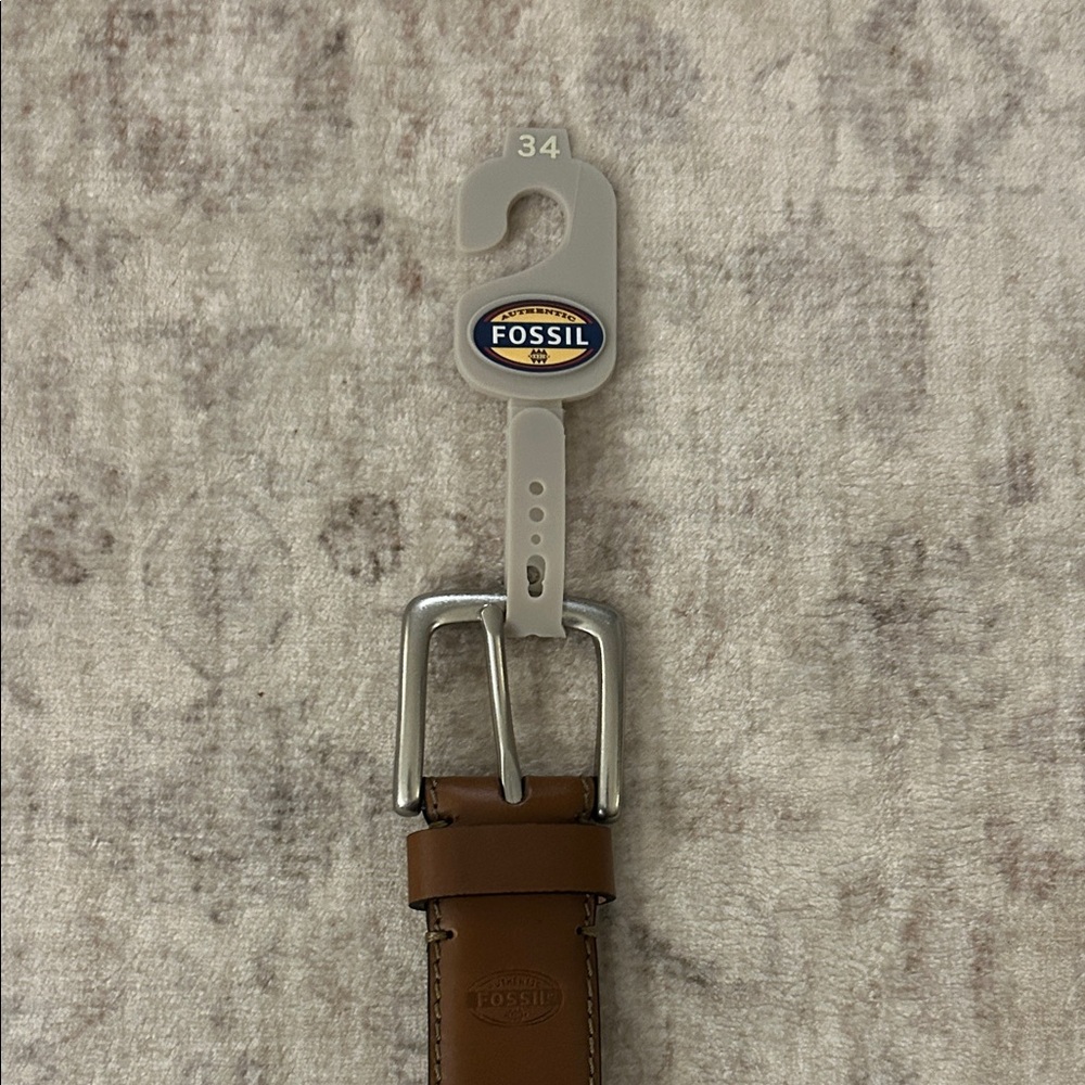 Fossil Aiden Brown Leather Belt